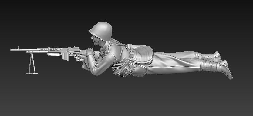 Glowel Miniatures 35909 Polish Infantry Lying (2 Figures, 3D Printed) 1/35 – zdjęcie 6