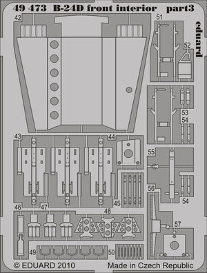Eduard 49473 B-24D front interior 1/48 Revell Academy – immagine 2