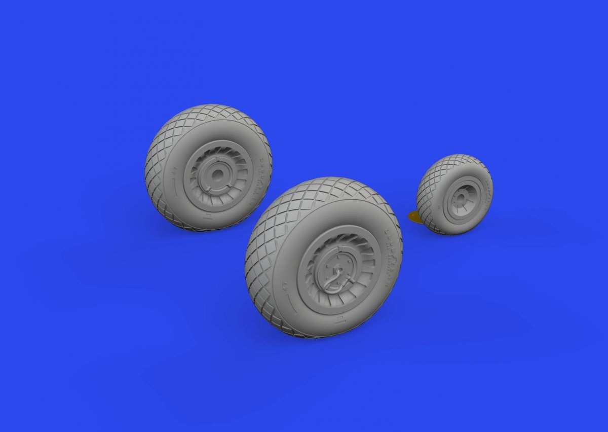 Eduard 648863 B-25J wheels HONG KONG MODELS 1/48 – image 2