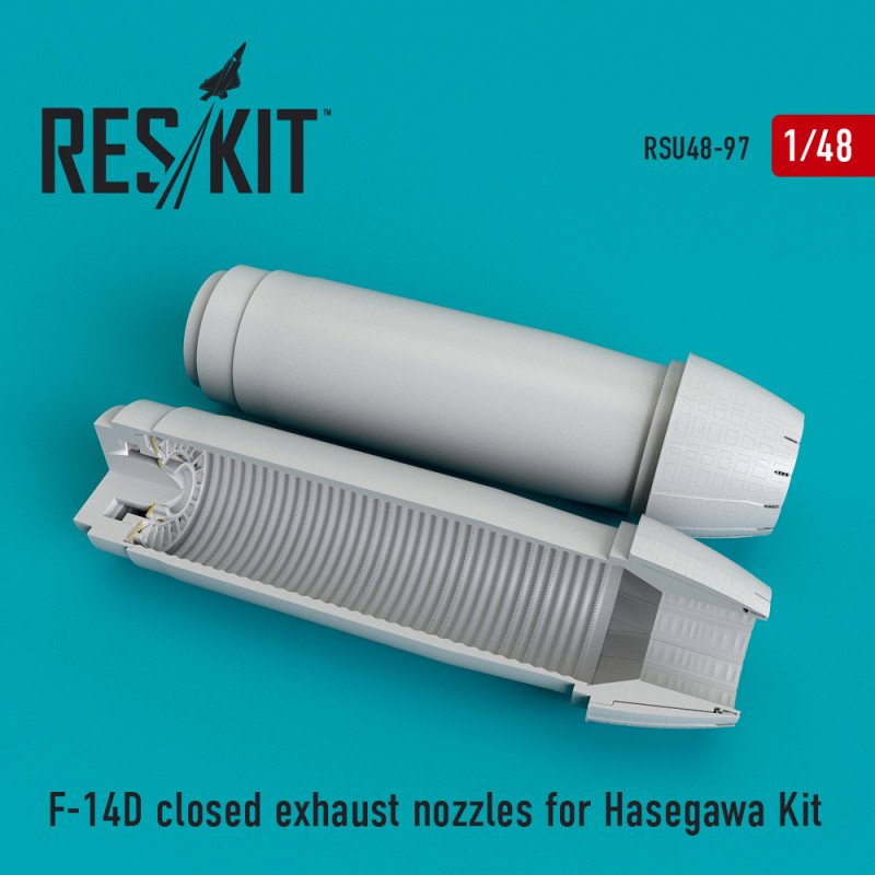 RESKIT RSU48-0097 Buses d&amp;#39;échappement fermées pour F-14 D (kit Hasegawa 1/48)