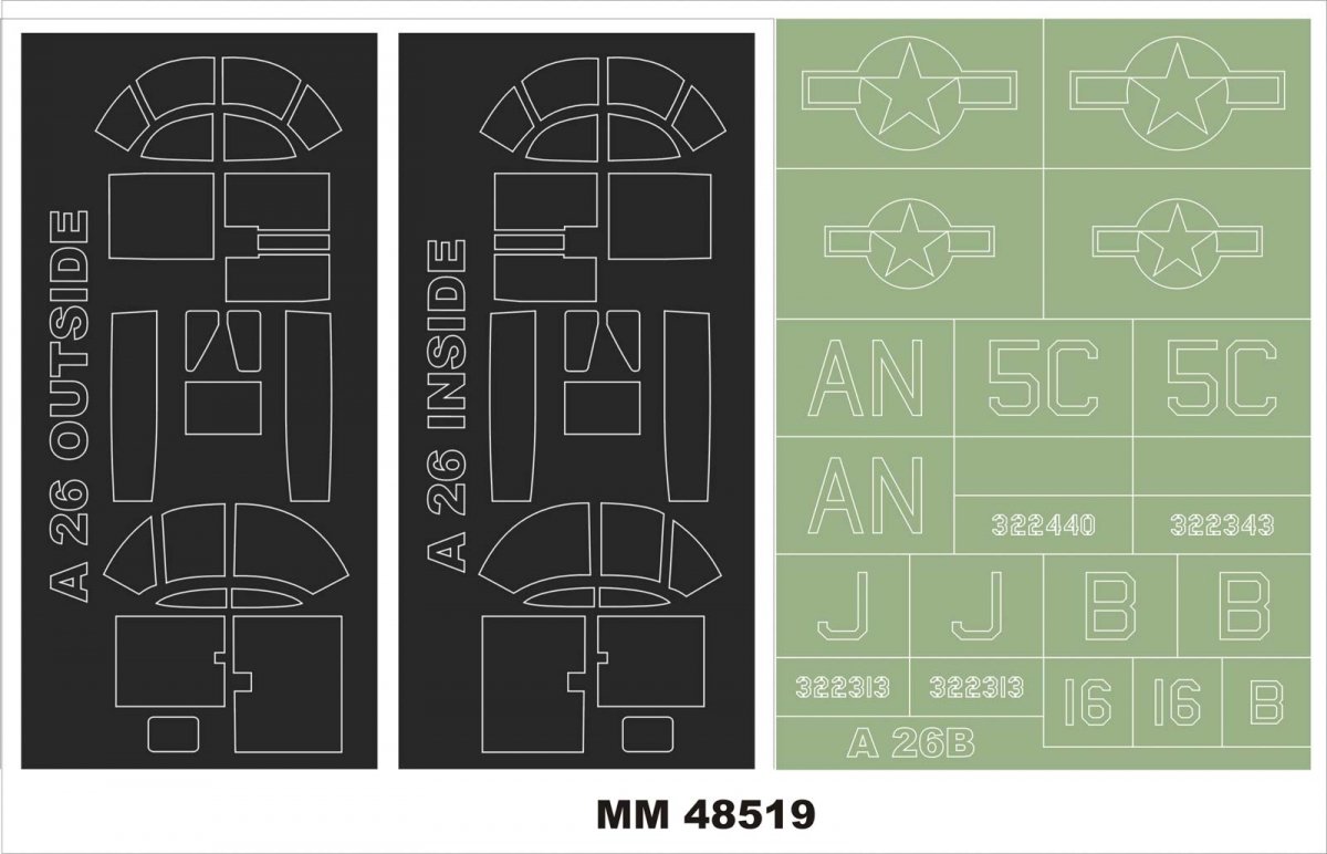 Montex MM48519 A-26B INVADER ICM 1/48