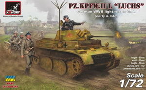 Armory Models 72203 Pz.Kpfw.II Ausf.L Luchs, German WWII Light Recon Tank 1/72