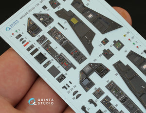 Quinta Studio QD32012 Mirage 2000D 3D-Printed &amp;amp; coloured Interior on decal paper (for Kitty Hawk kit) 1/32 – immagine 6