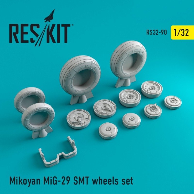 RESKIT RS32-0090 MiG-29 (SMT) jeu de roues 1/32