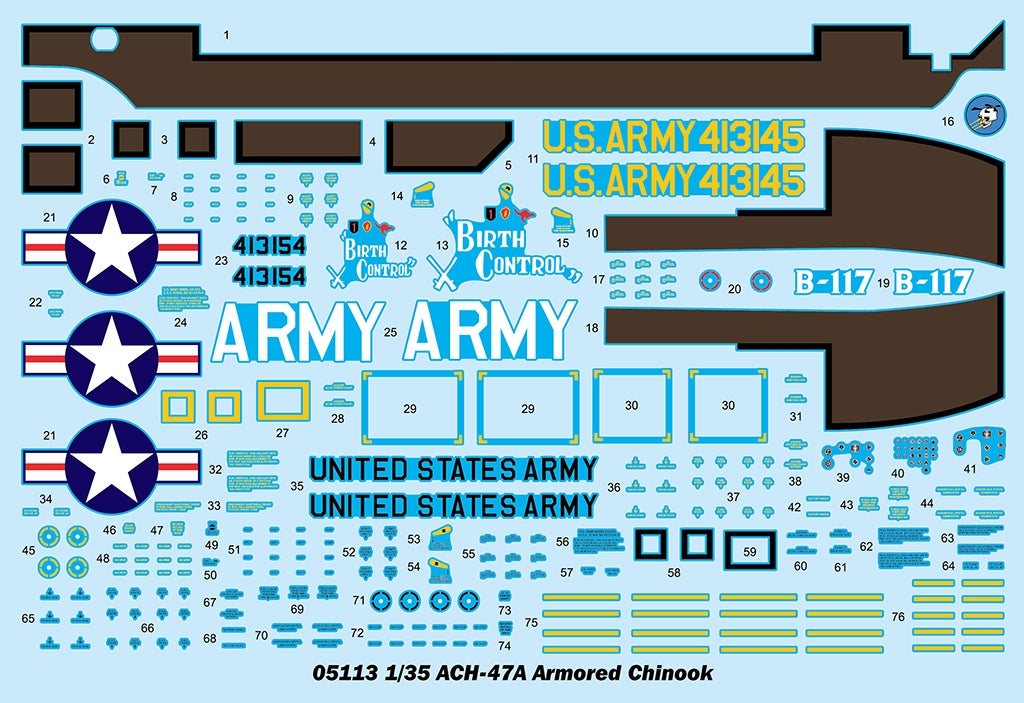 Trumpeter 05113 ACH-47A Armored Chinook 1/35 – Bild 4