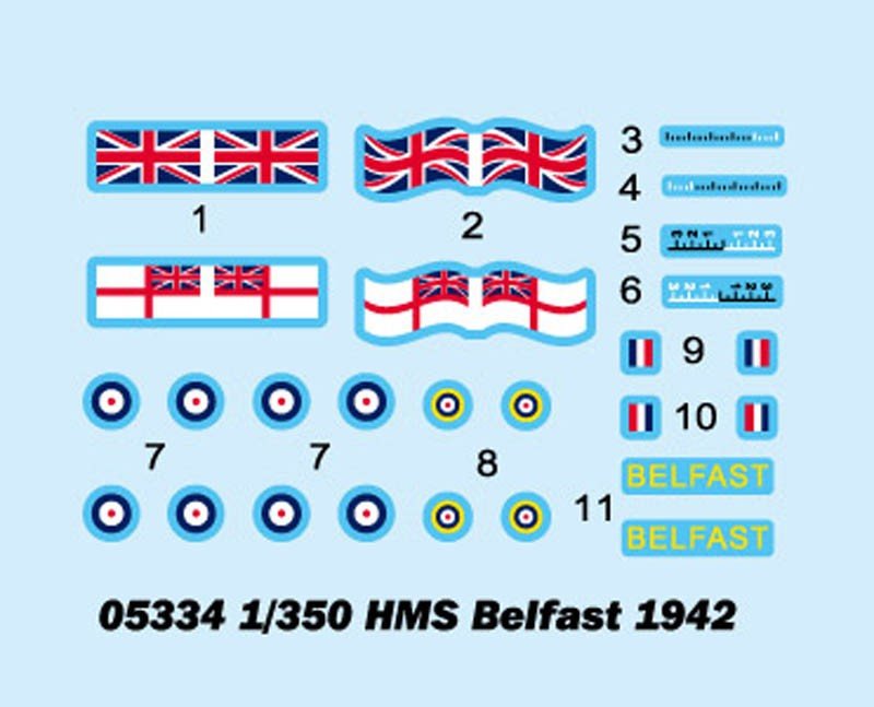 Trumpeter 05334 HMS Belfast 1942 1/350 – Bild 4