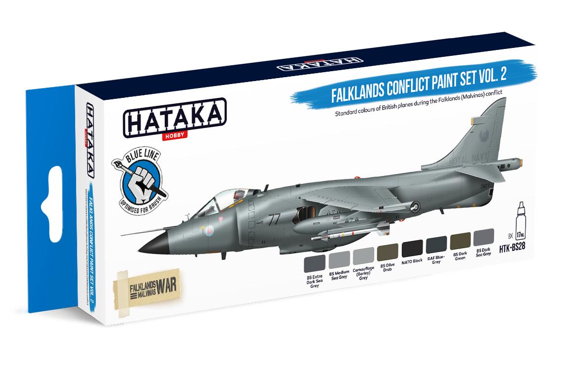 Hataka Hobby HTK-BS28 Falklands Conflict Vol. 2 Paint Set (8x17ml) – immagine 2