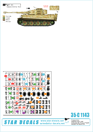 Star Decals 35-C1143 s.Pz.Abt. 505 #1. 1/35 – image 2