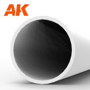 AK Interactive AK6546 HOLLOW TUBE 6.00 DIAMETER X 350MM – STYRENE HOLLOW TUBE – (3 UNITS) – immagine 2