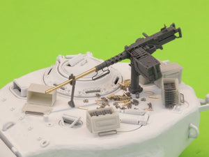 Maquette Master GM-35-063 Browning M2HB calibre .50 (12,7 mm) - mitrailleuse montée sur char - Seconde Guerre mondiale (berceau M23 ancien avec râtelier à munitions ancien) 1/35 – image 15