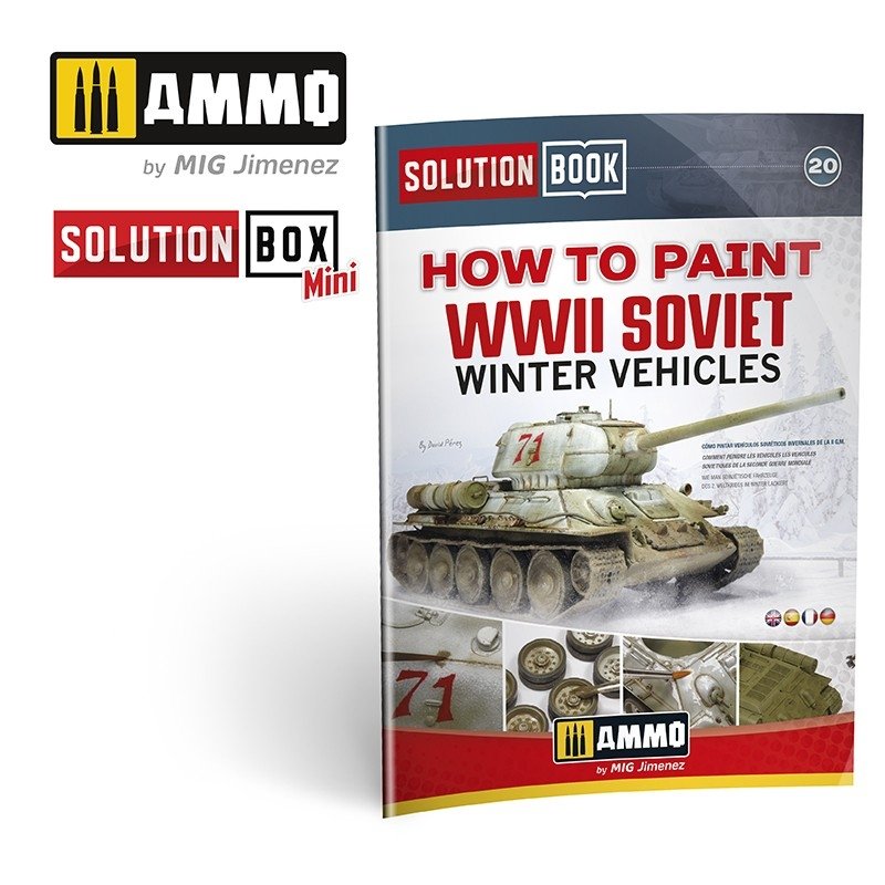 AMMO of Mig Jimenez 7903 SOLUTION BOX MINI (20) - How to paint WWII Soviet Winter Vehicles – Bild 3