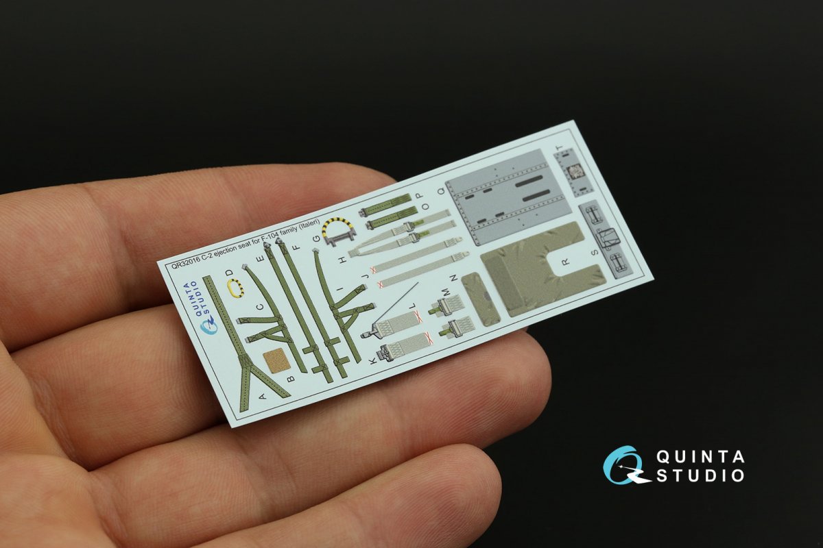 Quinta Studio QR32016 C-2 seat for F-104 family (Italeri) 1/32 – Bild 5