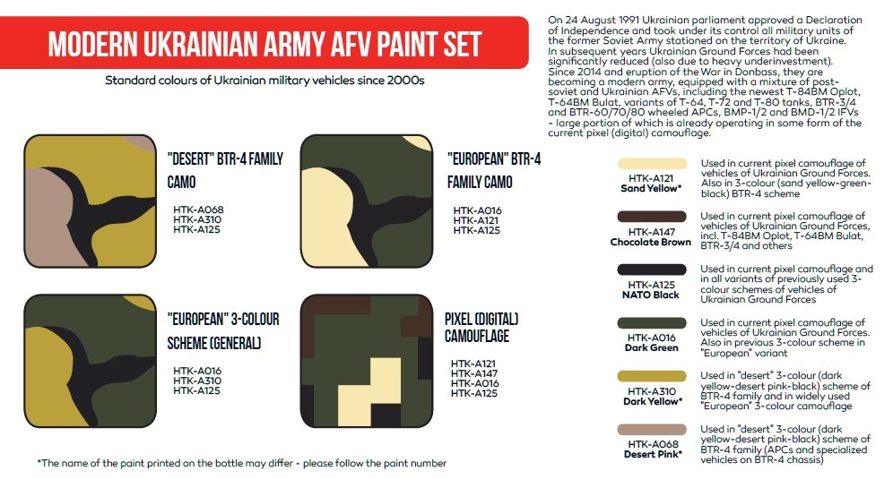 Hataka HTK-AS112 Modern Ukrainian Army AFV paint set 6x17 ml – Bild 3