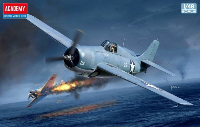 Academy 12355 USN F4F-4 &amp;quot;Battle of Midway&amp;quot; 1/48