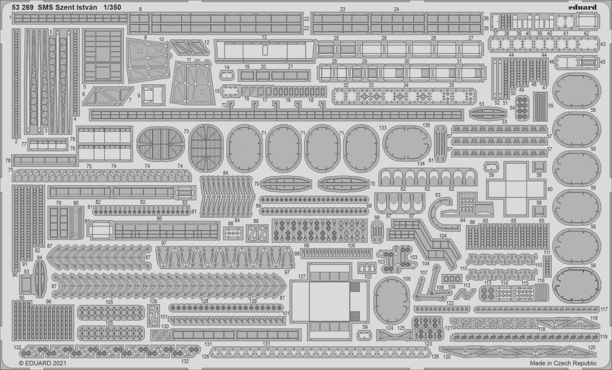 Eduard BIG5362 SMS Szent István TRUMPETER 1/350 – image 4