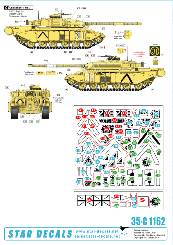 Star Decals 35-C1162 Challenger I 1/35 – zdjęcie 2