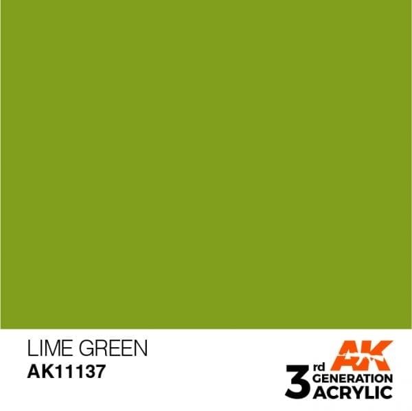 AK Interactive AK11137 LIME GREEN – STANDARD 17ml