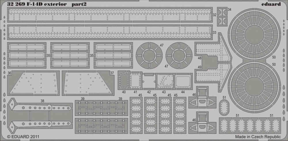 Eduard 32269 F-14D exterior TRUMPETER 1/32 – Bild 2