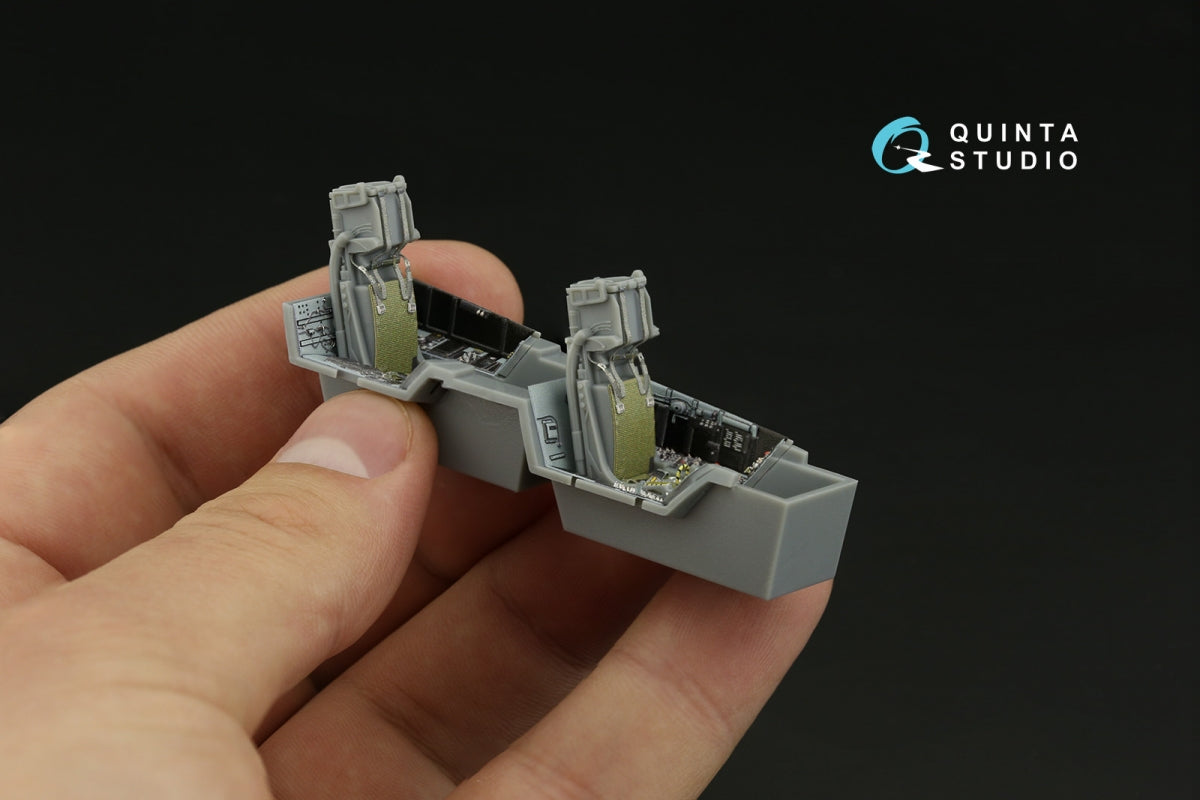 Quinta Studio QD48373 F/A-18F late / EA-18G 3D-Printed &amp;amp; coloured Interior on decal paper (Hobby Boss) 1/48 – immagine 9