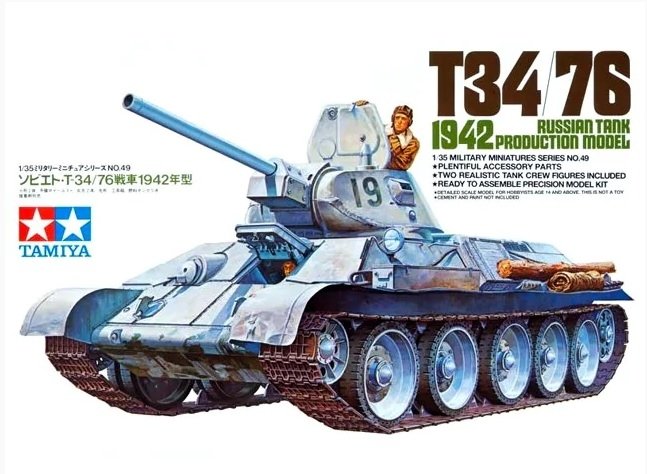 Tamiya 35049 Russian Tank T-34/76 1942 1/35