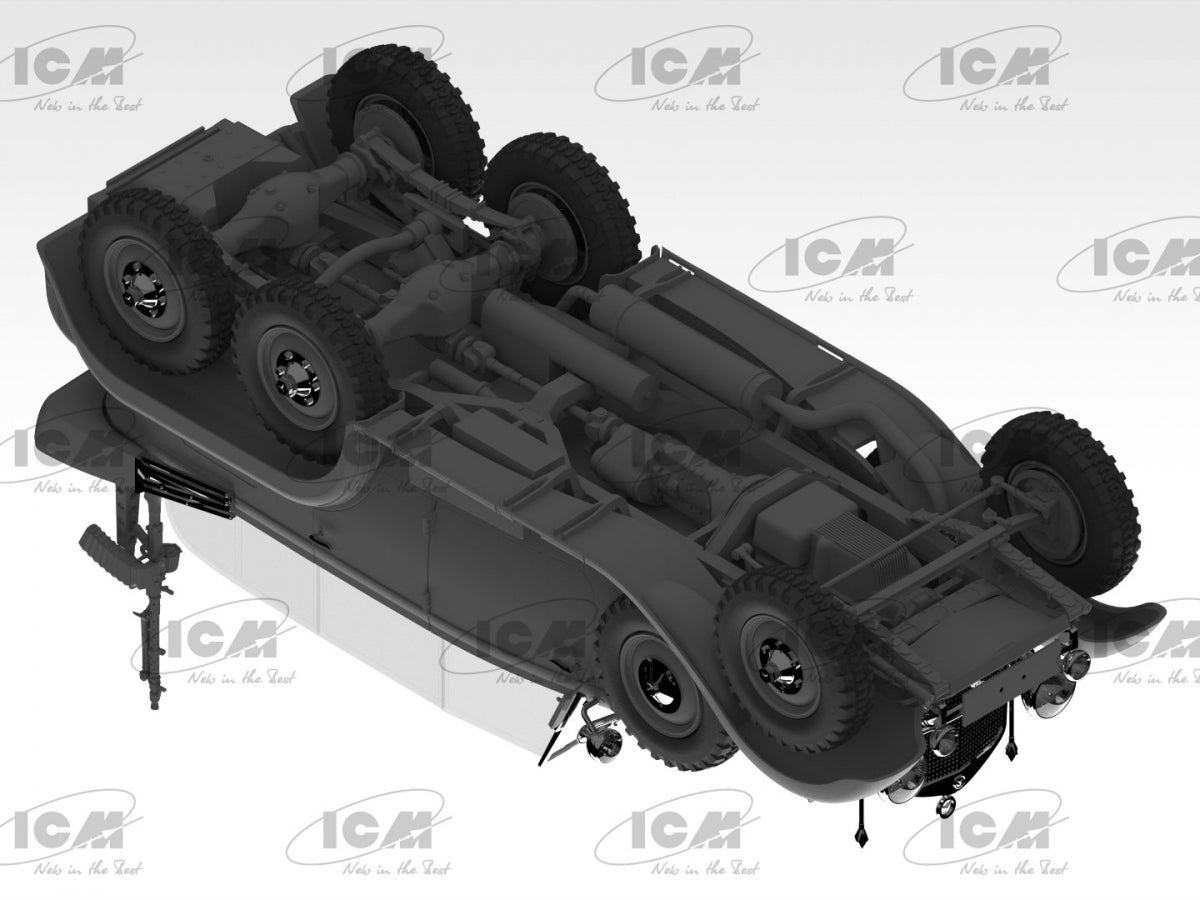ICM 24024 Type G4 avec MG 34 et personnel d&amp;#39;état-major allemand 1/24 – image 4