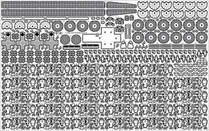 Pontos 37025FN IJN Musashi 1944 Detail up set Advanced Hinoki Tone Deck 1/350 – Bild 18