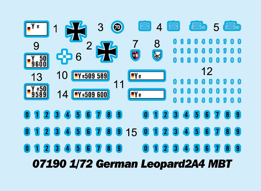 Trumpeter 07190 German Leopard 2A4 Main Battle Tank 1/72 – immagine 3