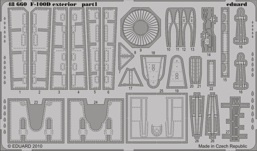 Eduard 48660 F-100D extérieur 1/48 Trumpeter