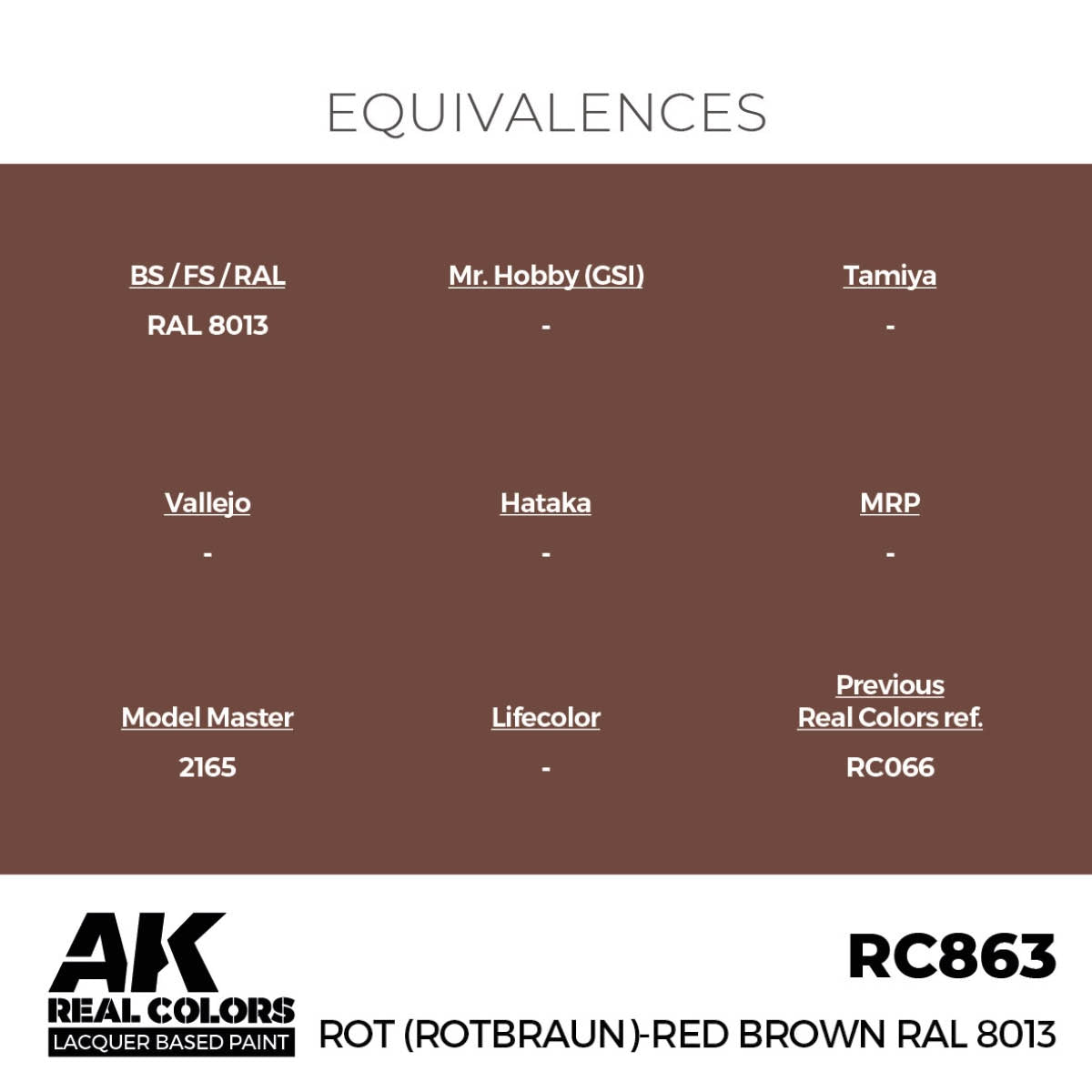 AK Interactive RC863 Rot (Rotbraun)-Red (Red Brown) RAL 8013 17 ml – imagen 3