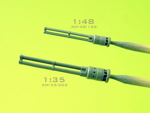 Master AM-48-126 Mi-24 (Hind D/E) - JakB-12.7 machine gun barrel and DUAS probe (metal and resin parts) 1/48 – Bild 8