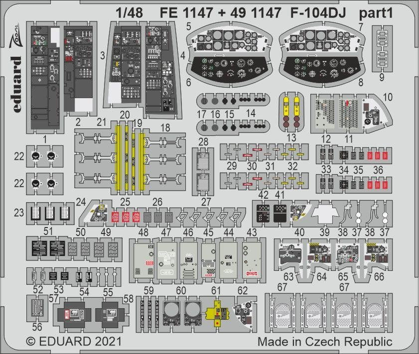 Eduard BIG49282 F-104DJ KINETIC 1/48 – Bild 3