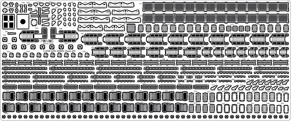 Pontos 35008F1 USS BB-62 New Jersey 1982 Detail Up Set 1/350 – Bild 10