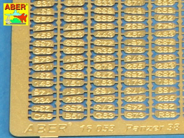 Aber 16053 Panzer 38 track link casting numbers 1/16 – immagine 4