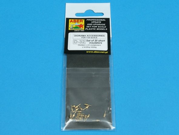 Aber 35D32 Set of 20 short insulators 1/35 – Bild 3