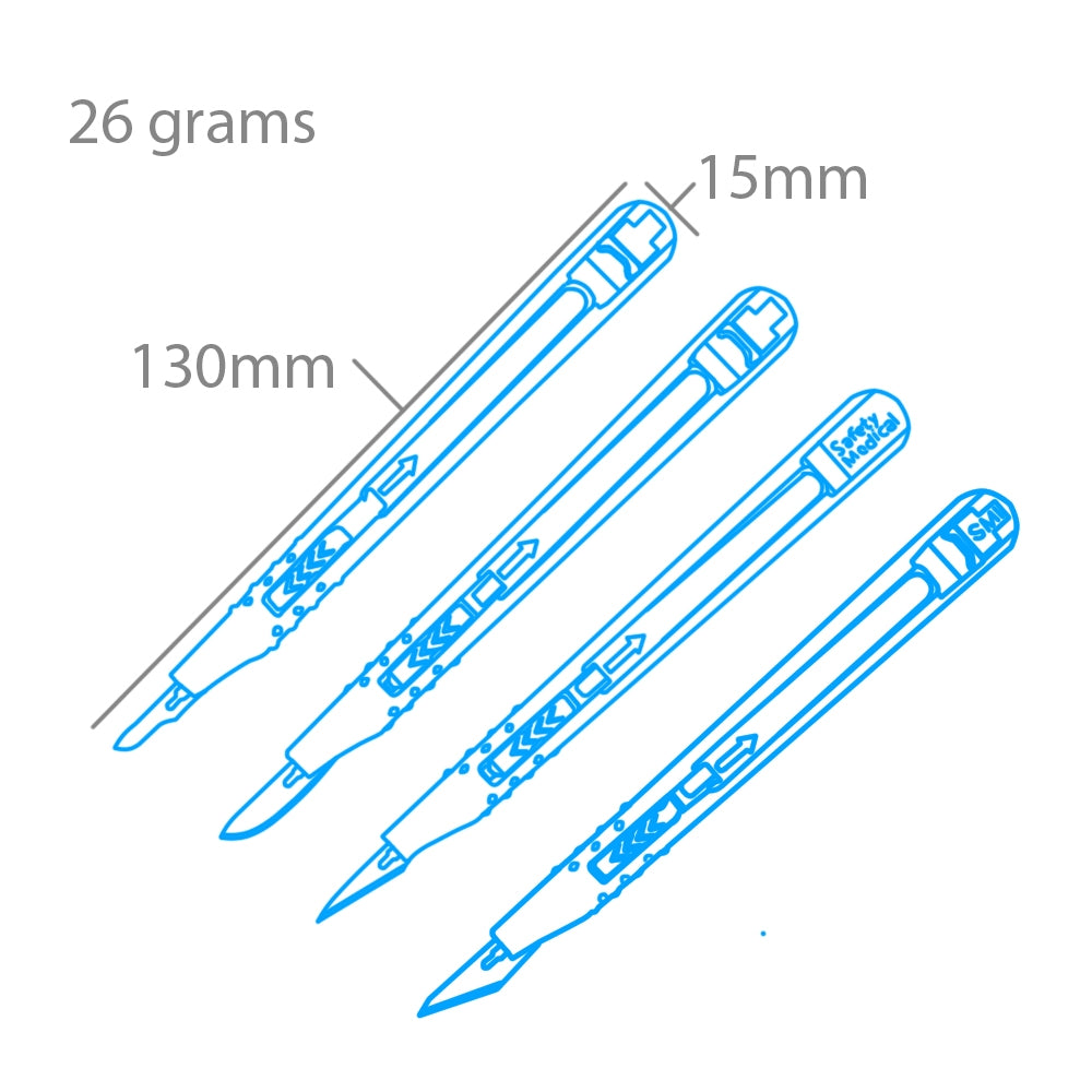 Modelcraft PKN3216-S 4 Pce Retractable Safety Knife Set – Bild 4