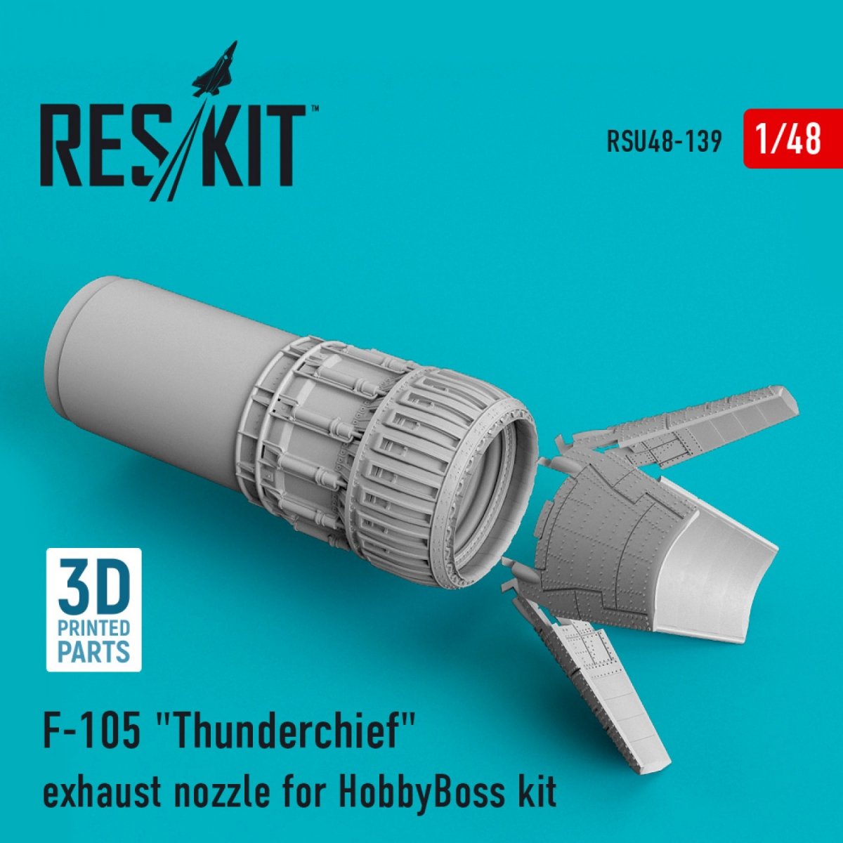 RESKIT RSU48-0139 F-105 "THUNDERCHIEF" EXHAUST NOZZLE FOR HOBBYBOSS KIT 1/48
