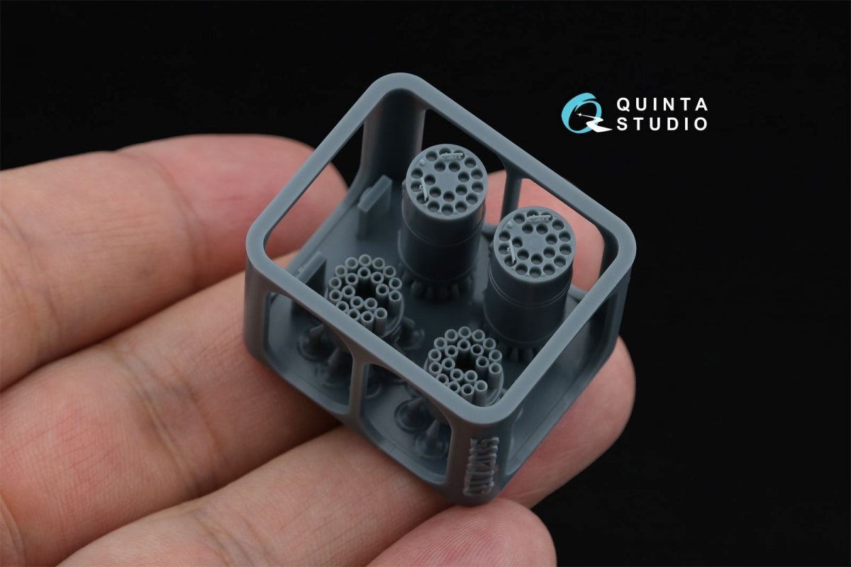 Quinta Studio QT72035 B-8V20A rocket pods, 2 pcs (for all kits) 1/72