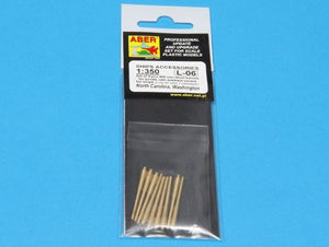 Aber 350L-06 Set of 9pcs 406mm short barrels for US ships for turrets without antiblast covers: North Carolina, Washington 1/350 – imagen 5