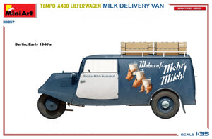 MiniArt 38057 TEMPO A400 LIEFERWAGEN. MILK DELIVERY VAN 1/35 – imagen 5