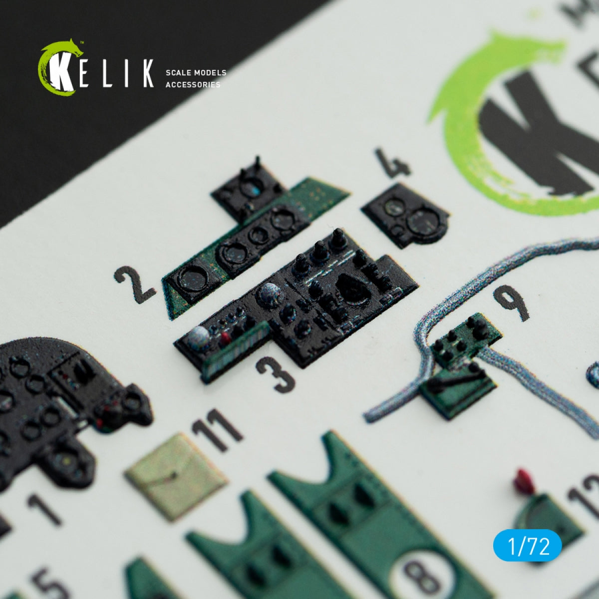 KELIK K72060 M6A1 SEIRAN INTERIOR 3D DECALS FOR TAMIYA KIT 1/72 – image 2