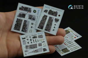 Intérieur imprimé en 3D et coloré sur papier décalcomanie Quinta Studio QD32035 F-4C (pour maquette Tamiya) 1/32  – image 2