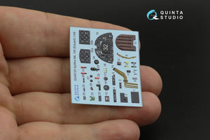 Quinta Studio QD48120 Spitfire Mk.VIII 3D-Printed &amp;amp; coloured Interior on decal paper (Eduard) 1/48 – immagine 5