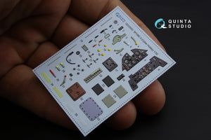 Quinta Studio QD32052 Bf 109E-3 3D-Printed &amp;amp; coloured Interior on decal paper (for Cyber-hobby/Dragon kit) 1/32 – imagen 4
