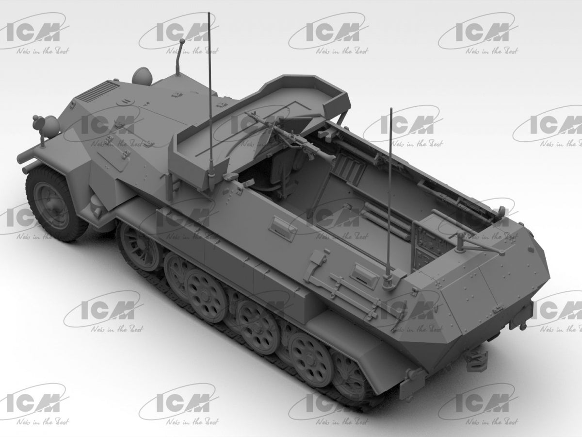 ICM 35105 Beobachtungspanzerwagen Sd.Kfz.251/18 Ausf.A WWII German Observation Vehicle with crew 1/35 – imagen 6