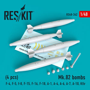 RESKIT RS48-0342 MK.82 BOMBES (4 PIÈCES) 1/48