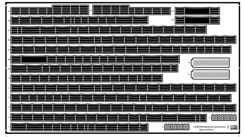 MK1 Design MD-20024 DKM Battleship SCHARNHORST DX PACK for Trumpeter 1/200 – imagen 53
