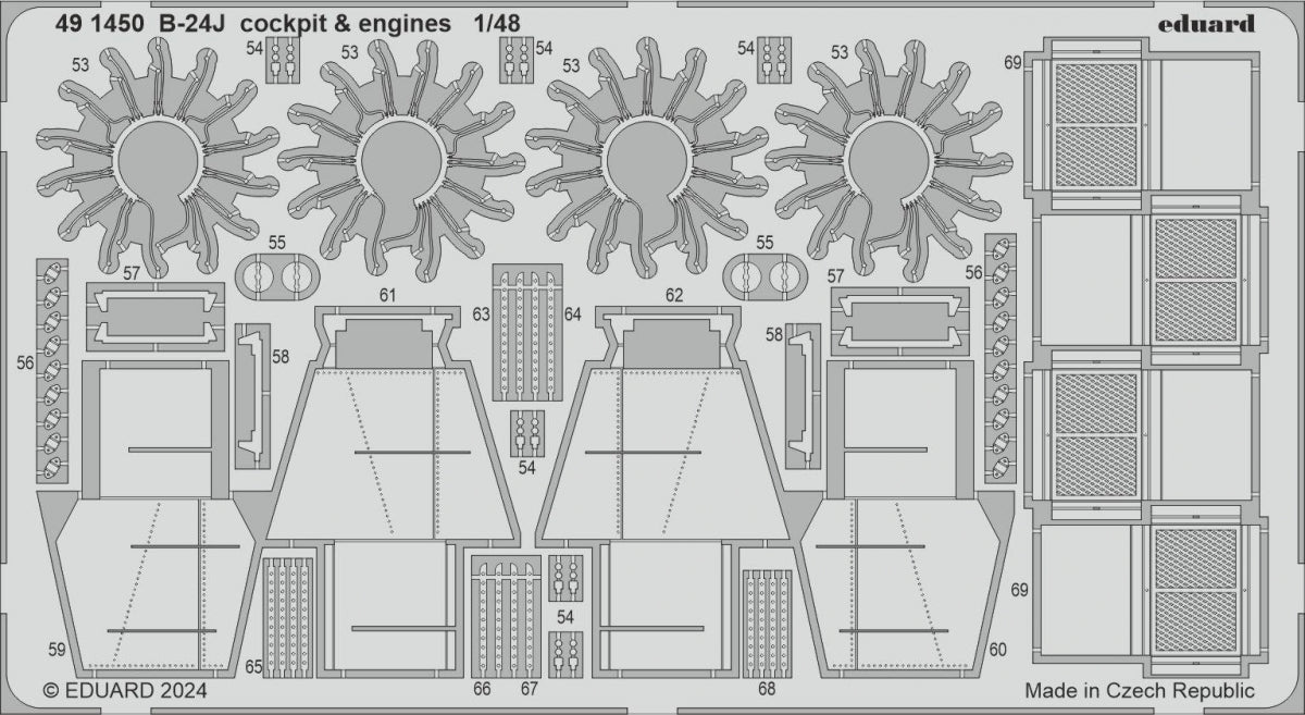 Eduard BIG49423 B-24J PART AND HOBBY BOSS 1/48 – image 2