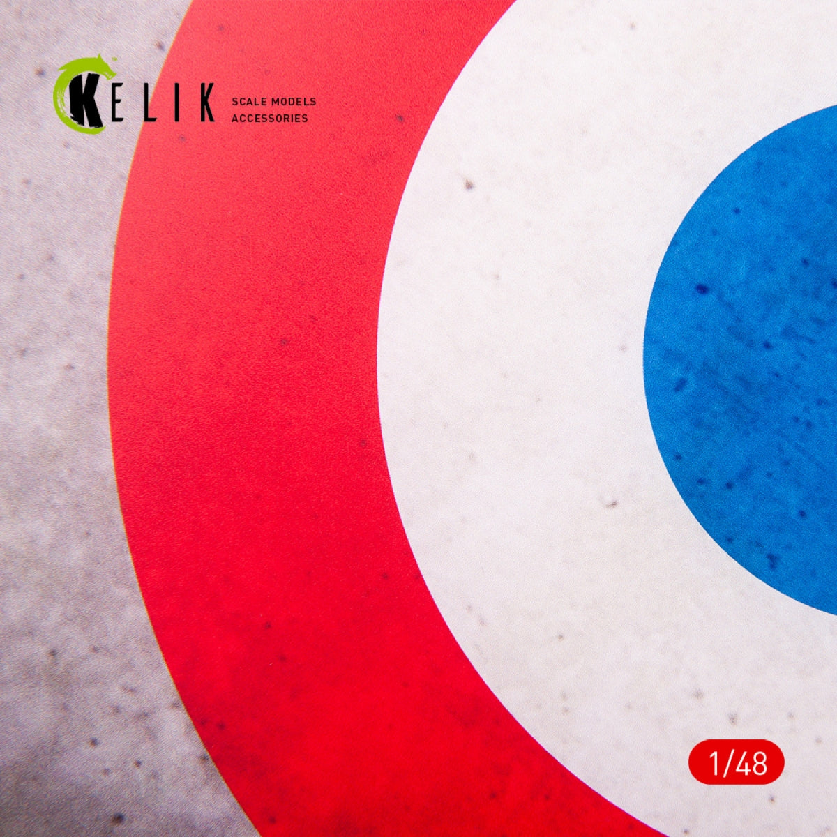 KELIK KS48025 France Roundel - Acrylic 3 mm (240 x 240 mm) (190g) 1/48 – immagine 2