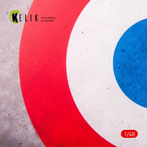KELIK KS48025 France Roundel - Acrylic 3 mm (240 x 240 mm) (190g) 1/48 – immagine 2