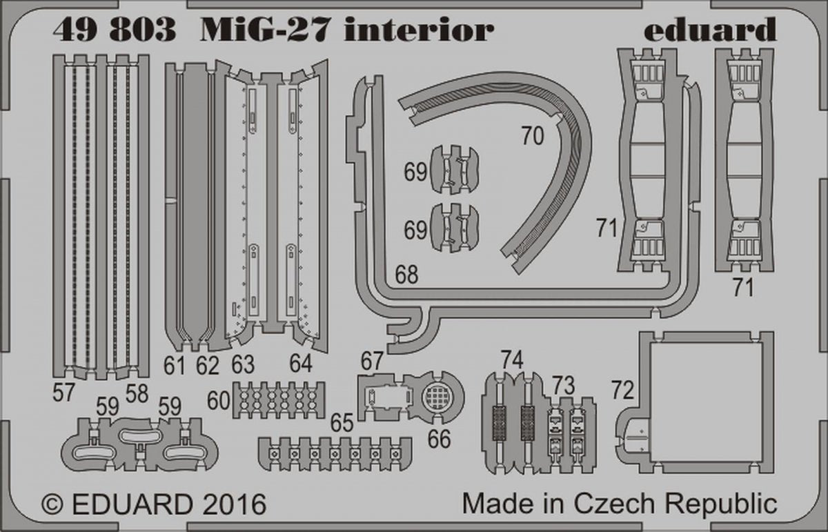 Eduard 49803 MiG-27 intérieur TRUMPETER 1/48 – image 2